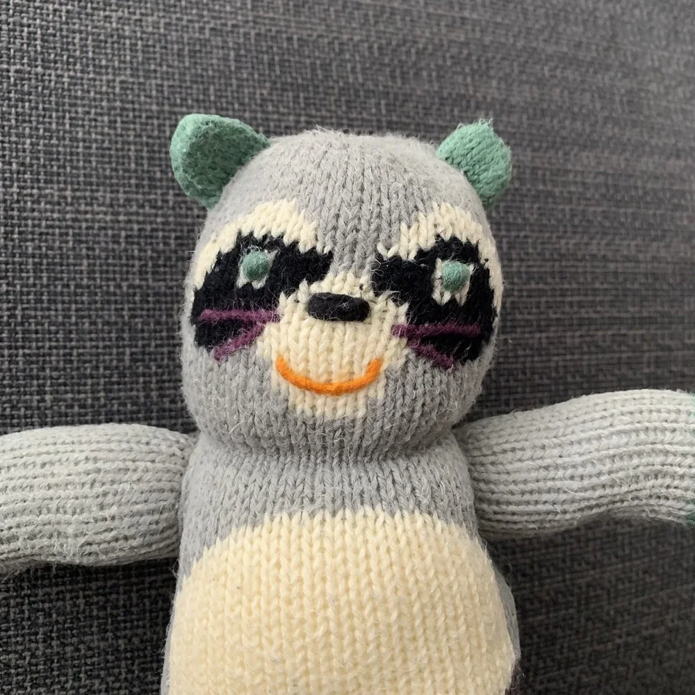 BlaBla‎ Bandit The Raccoon Knit Doll Plush